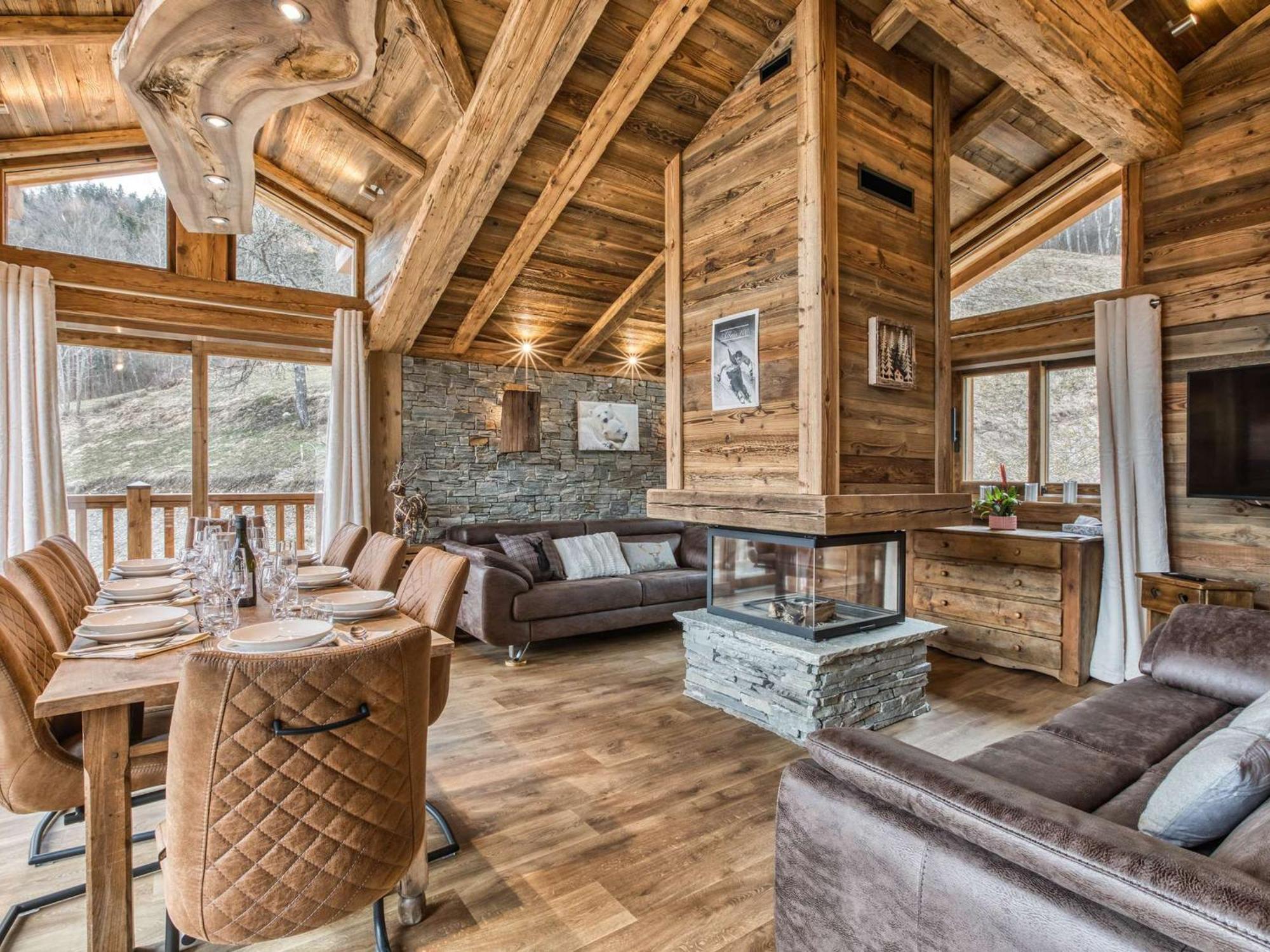 Willa Chalet Spacieux Pres Des Pistes Avec Cheminee Et Wifi, Courchevel - Fr-1-631-224 Zewnętrze zdjęcie